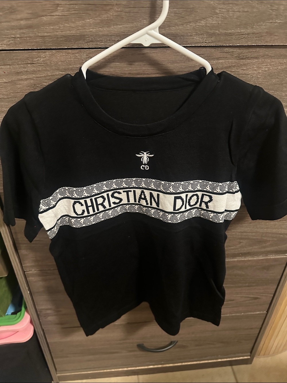 Women’s Black Logo Tee size S